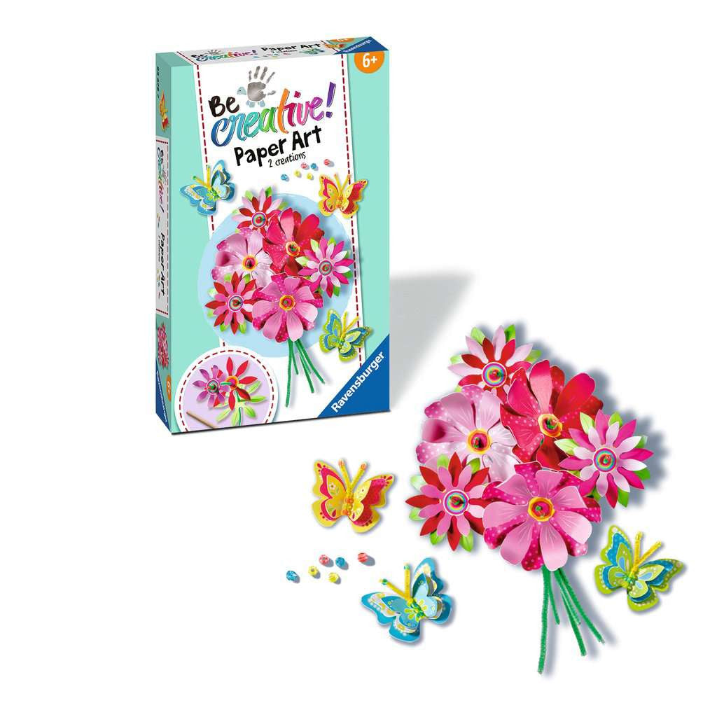 Paper Art Blumen & Schmetterlinge