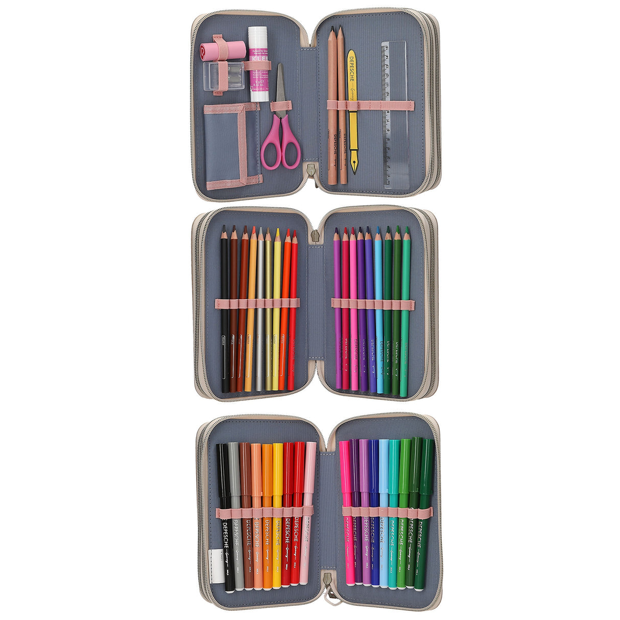 Miss Melody 3 Fach Federtasche