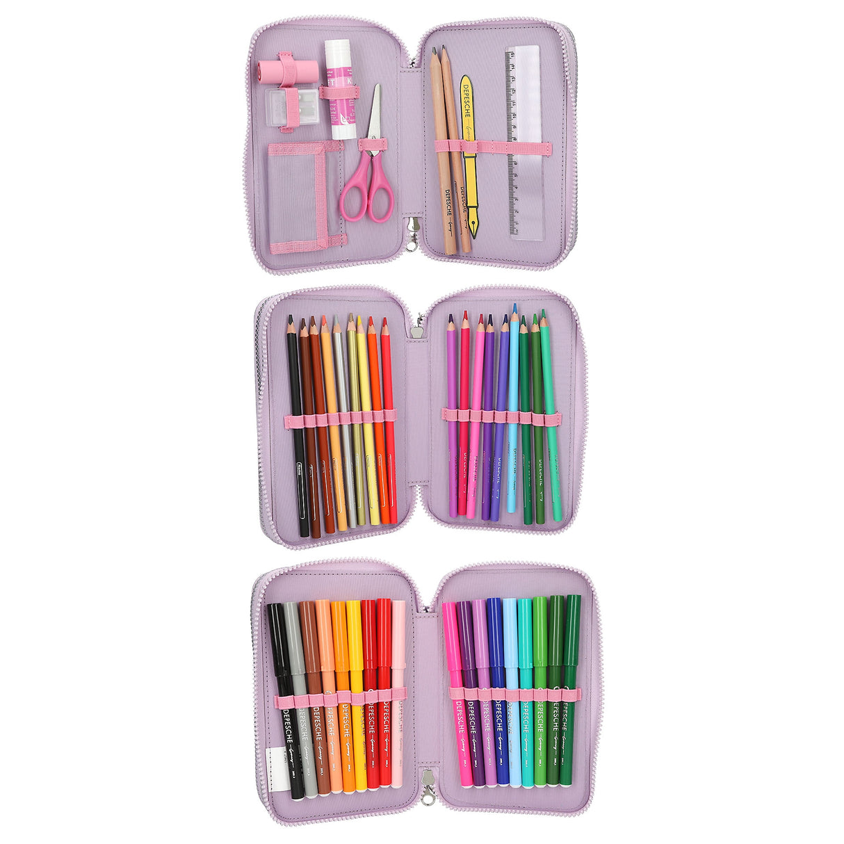 Ylvi 3 Fach Federtasche