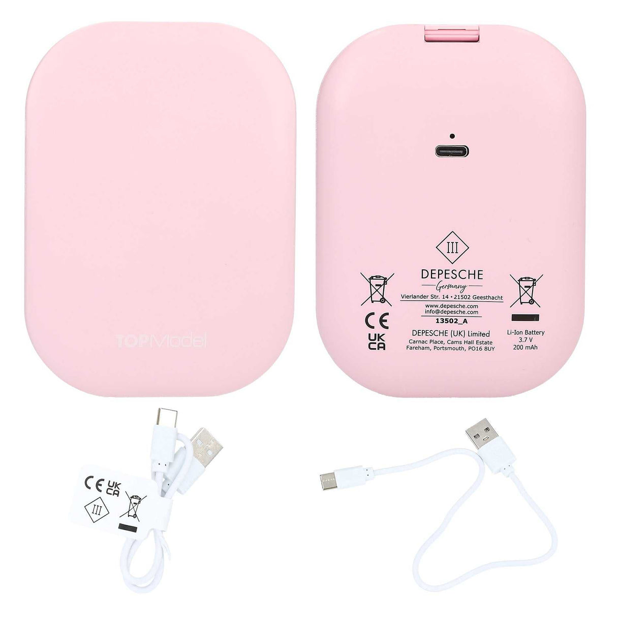 TOPModel LED Taschenspiegel Beauty & Me