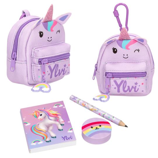 Ylvi Einhorn Rucksack mit Schreibset (1Stück)
