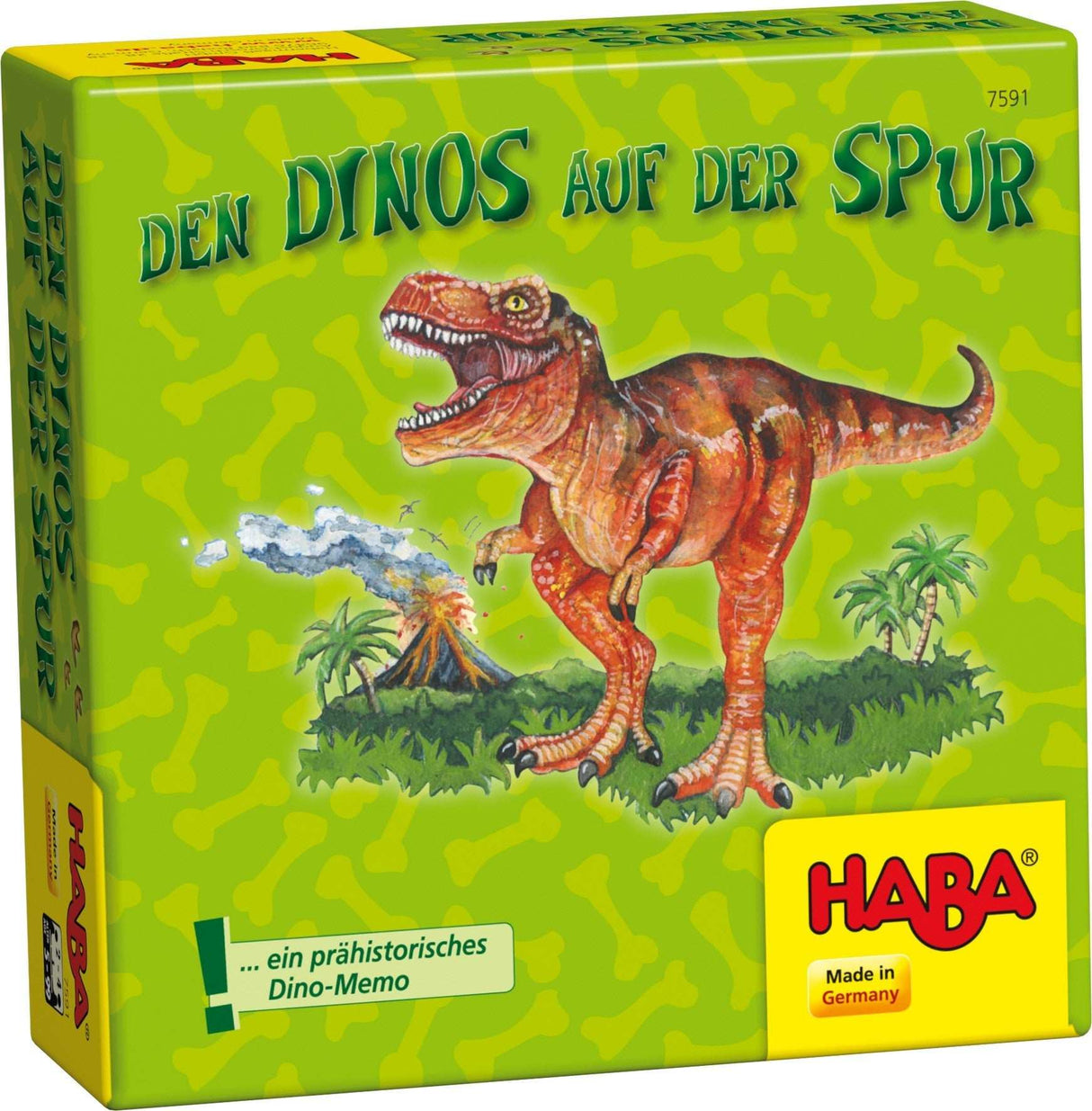 Dinos auf der Spur HABA Kartenspiel mit bunten Dinosaurierkarten und Wegekarten für 2-4 Spieler ab 5 Jahren