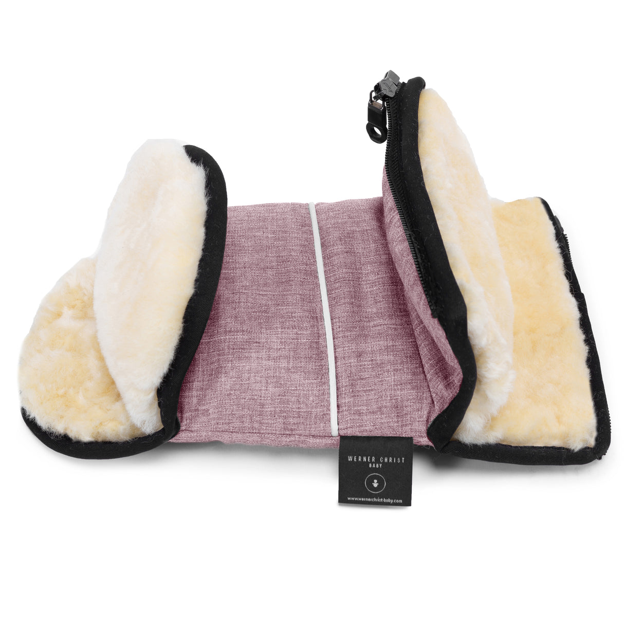 Glovy Lammfell Handwärmer/ rose