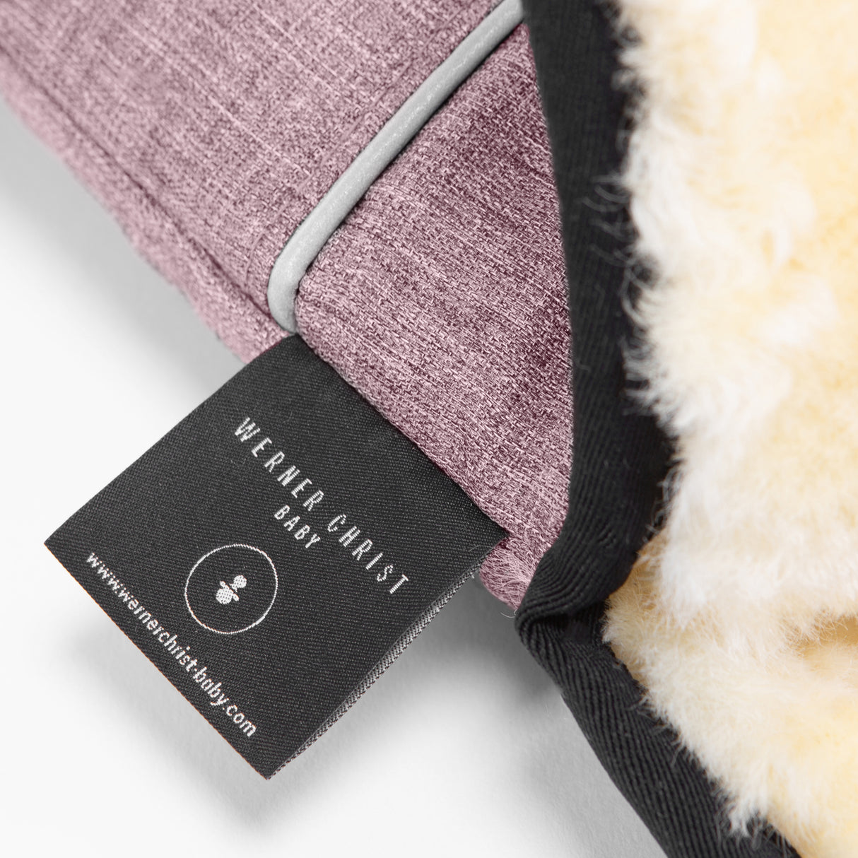 Glovy Lammfell Handwärmer/ rose