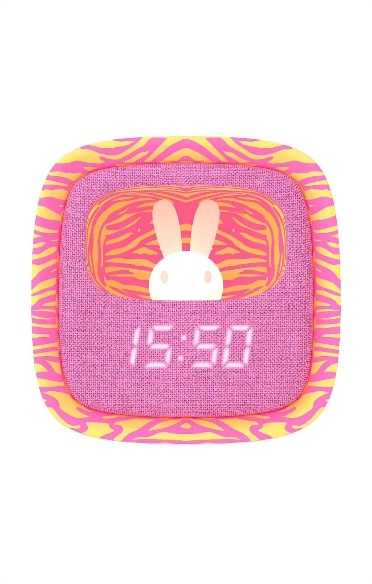 Wecker mit Nachtlicht- Zebra Pink