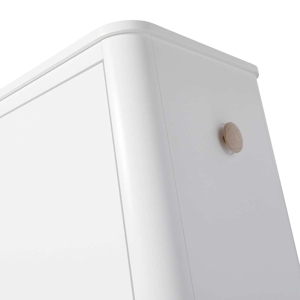 Wood Kleiderschrank 2-türig weiß/ Eiche