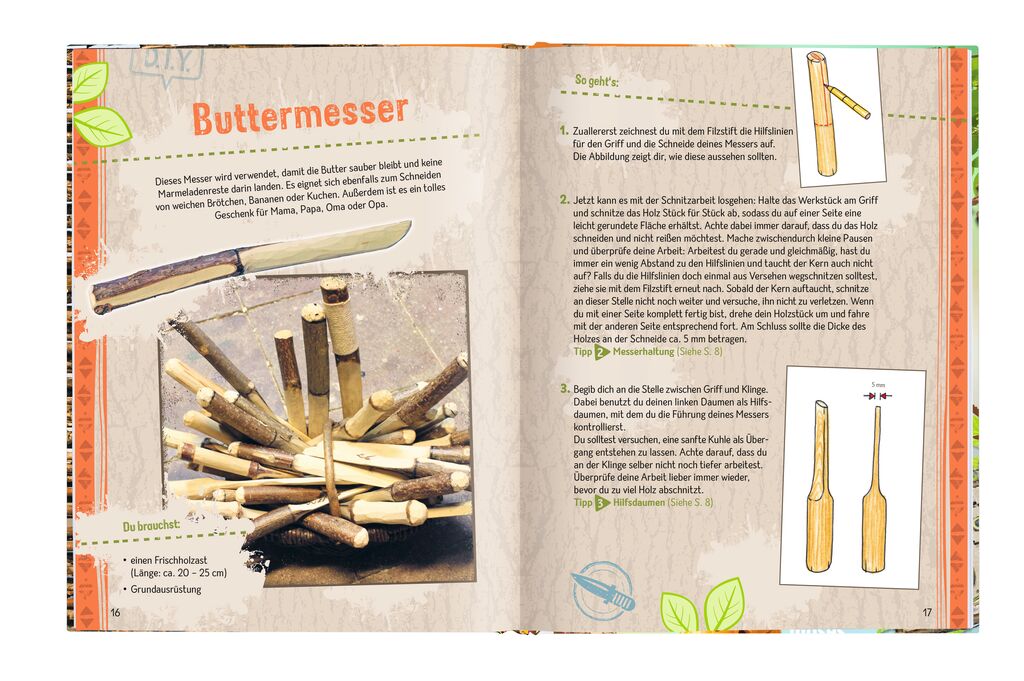 Schnitzen mit den Taschenmesser