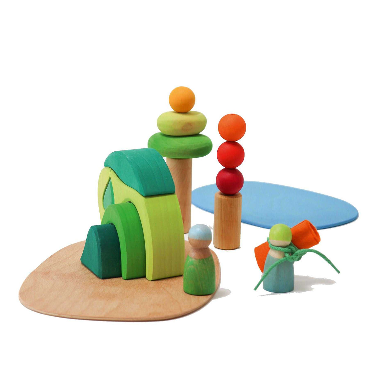 Spielwelt Waldlichtung Grimms Starter-Set mit Bau- und Spielfiguren für Kinder ab 3 Jahren