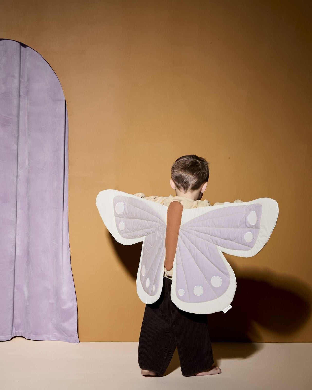 Schmetterlingsflügel lila-weiß