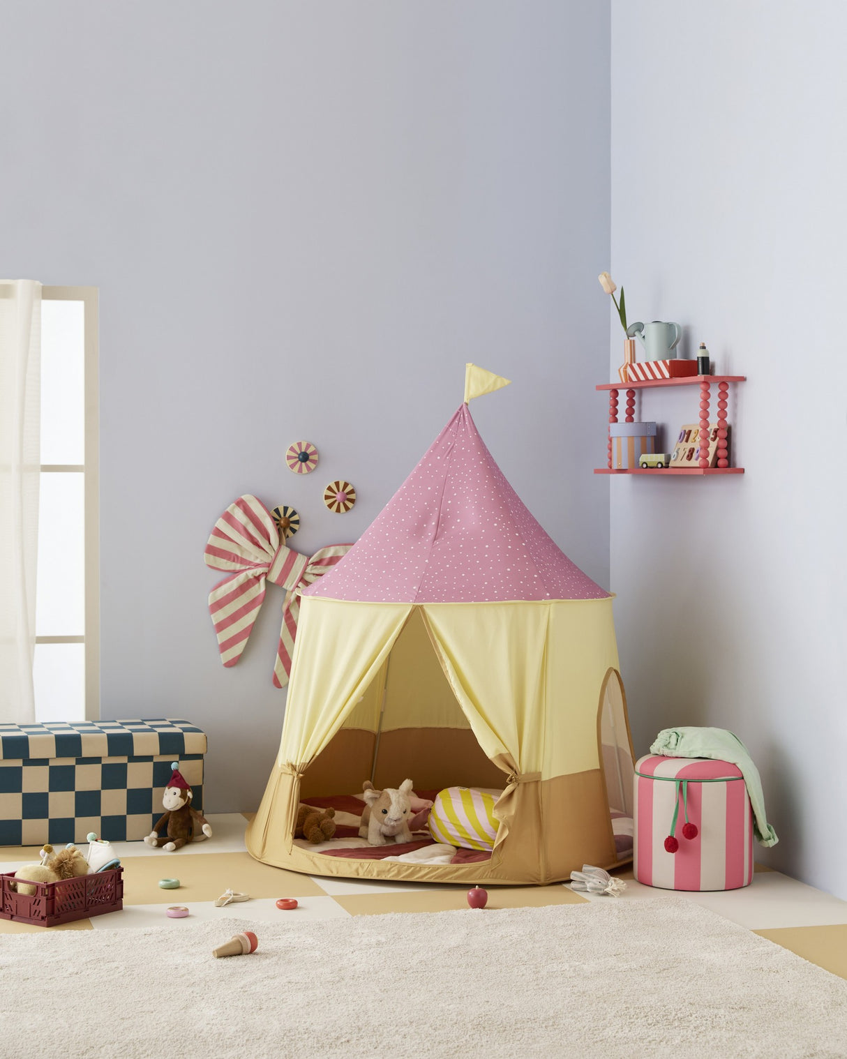 Spielzelt Zirkus rosa