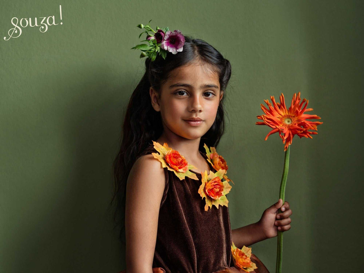 Waldhexe Kostüm Sabrina/ Kleid + Hut 8-10 Jahre