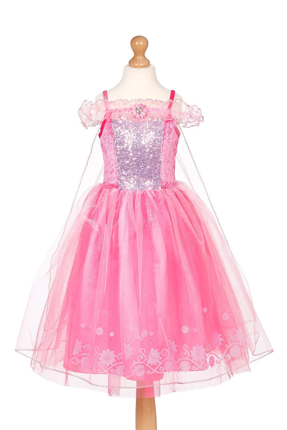 Kinderkostüm Prinzessin Rose 5-7Jahre