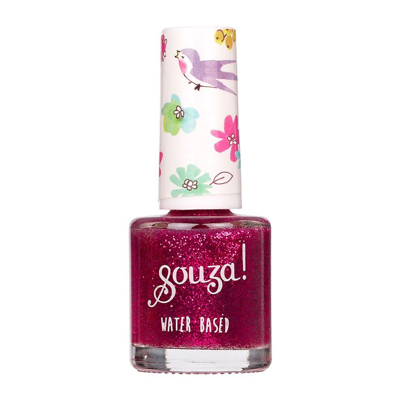 Nagellack Transparent Pink Glitzer
