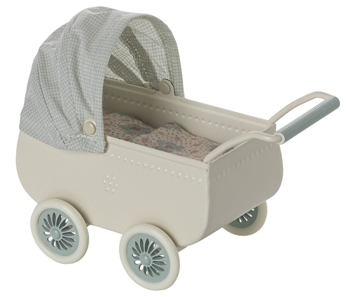 Kinderwagen mit Babymaus - Minze