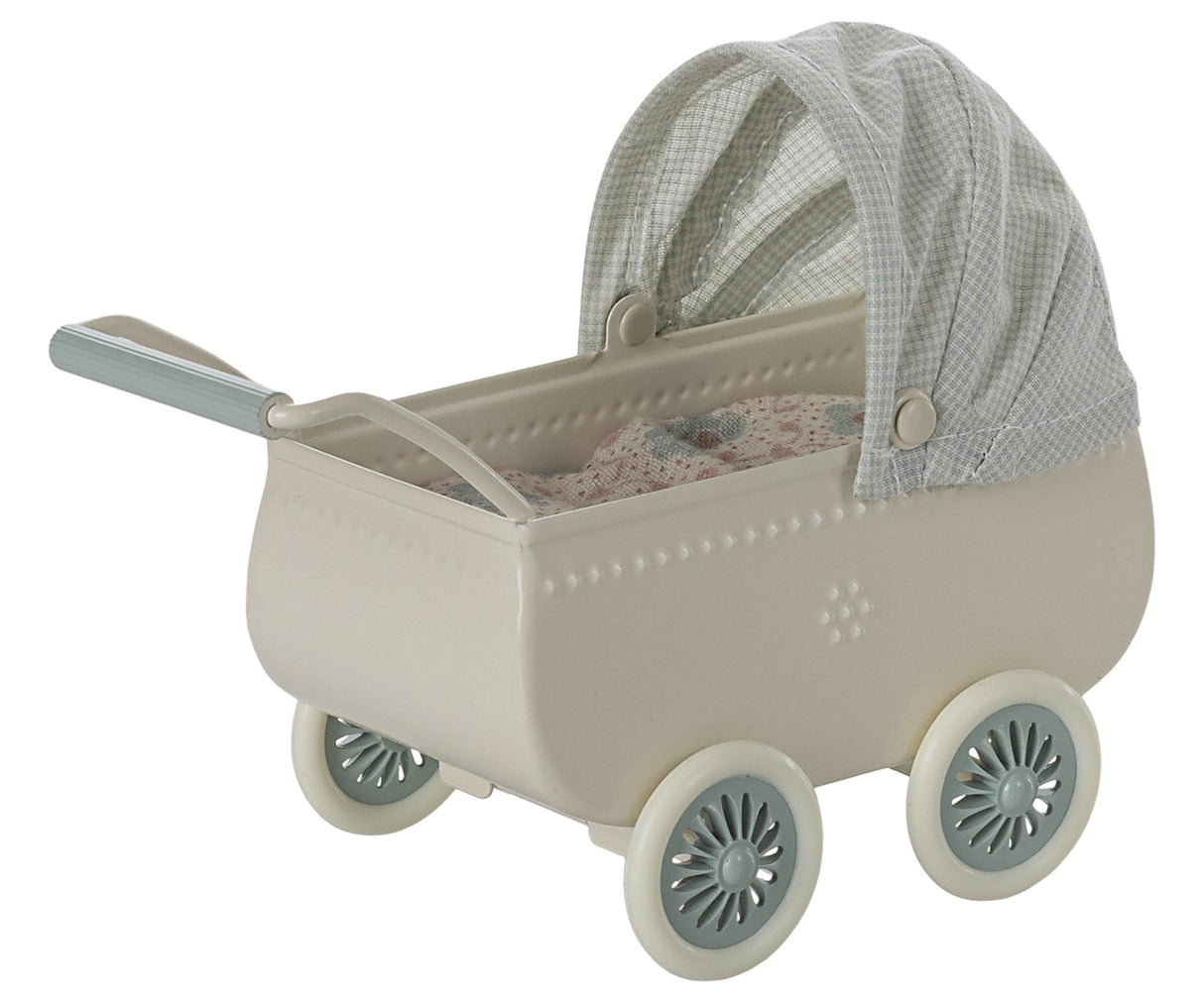 Kinderwagen mit Babymaus - Minze