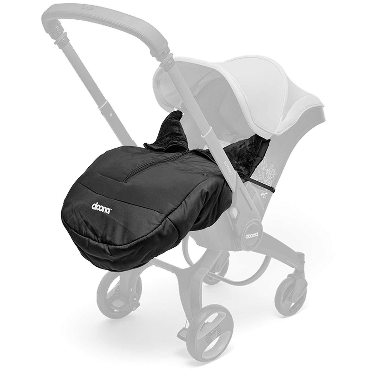 Doona Winter Cover for baby car seat protecting against cold and wind