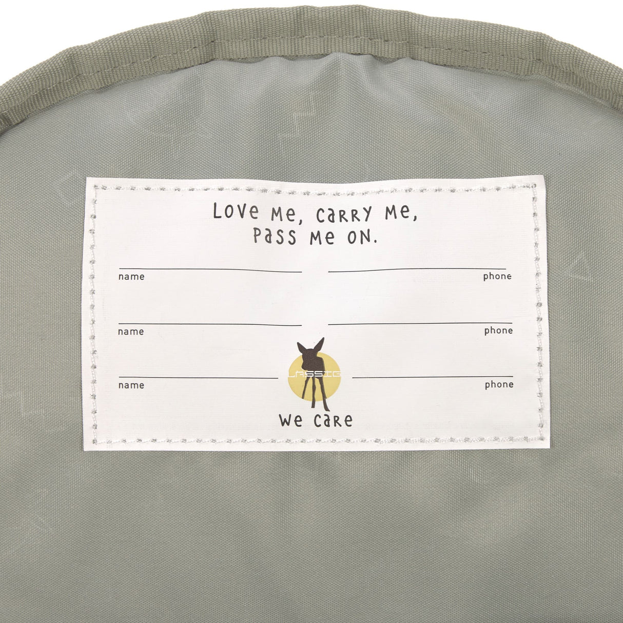 Mini Backpack Happy Prints light oliv