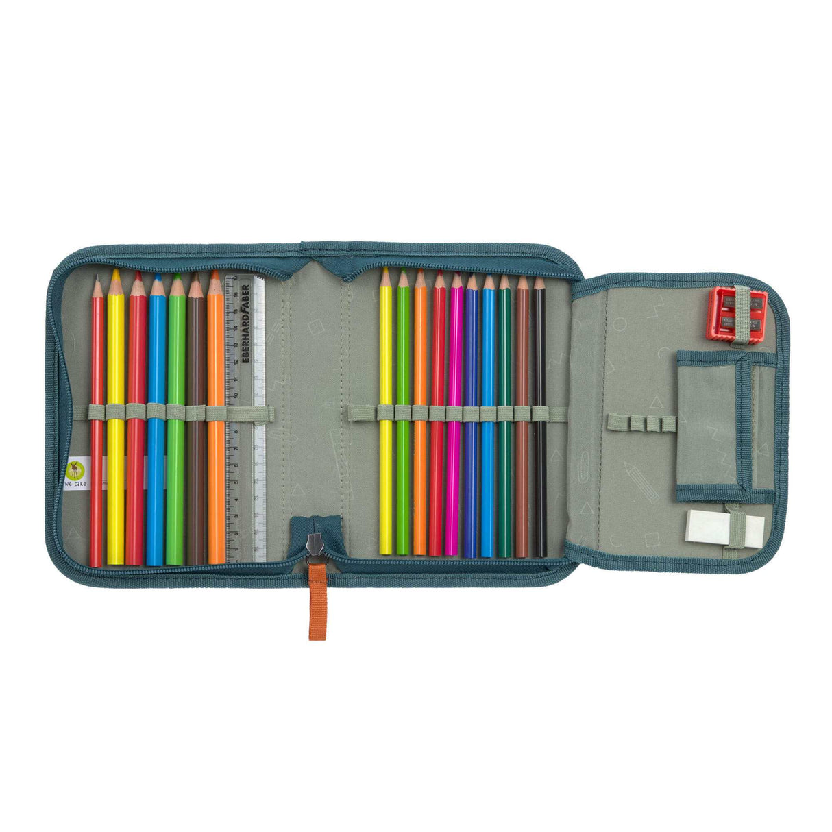 Schulranzen Set 7-teilig, Slim Unique Dark Green