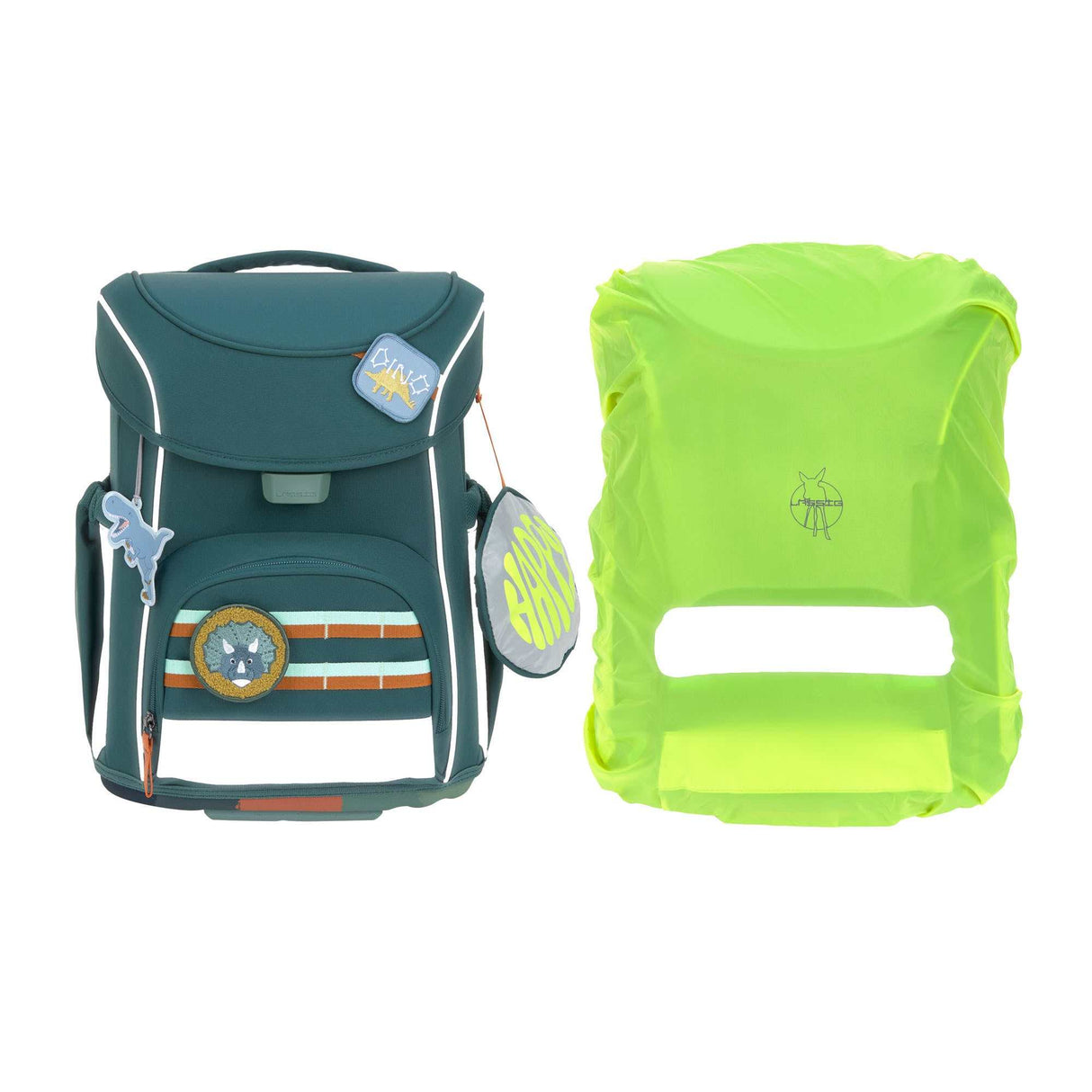 Schulranzen Set 7-teilig, Slim Unique Dark Green