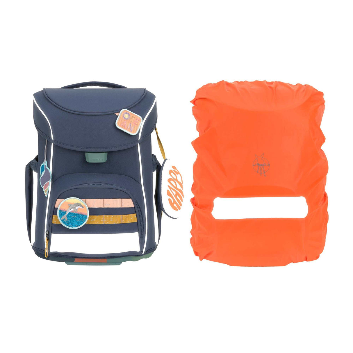 Schulranzen Set 7-teilig, Slim Unique Navy