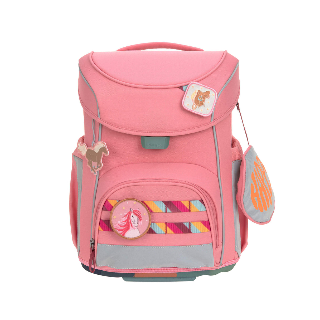 Schulranzen Set 7-teilig, Slim Unique pink