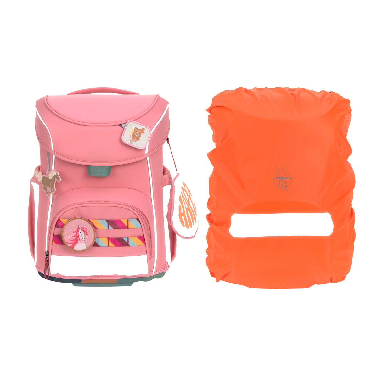 Schulranzen Set 7-teilig, Slim Unique pink
