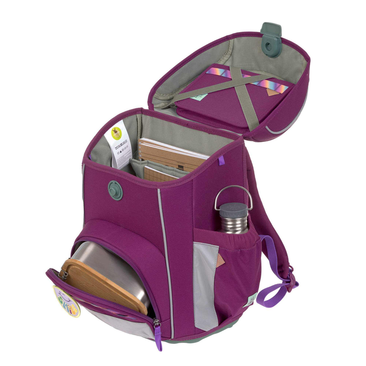 Schulranzen Set 7-teilig, Slim Unique Lila