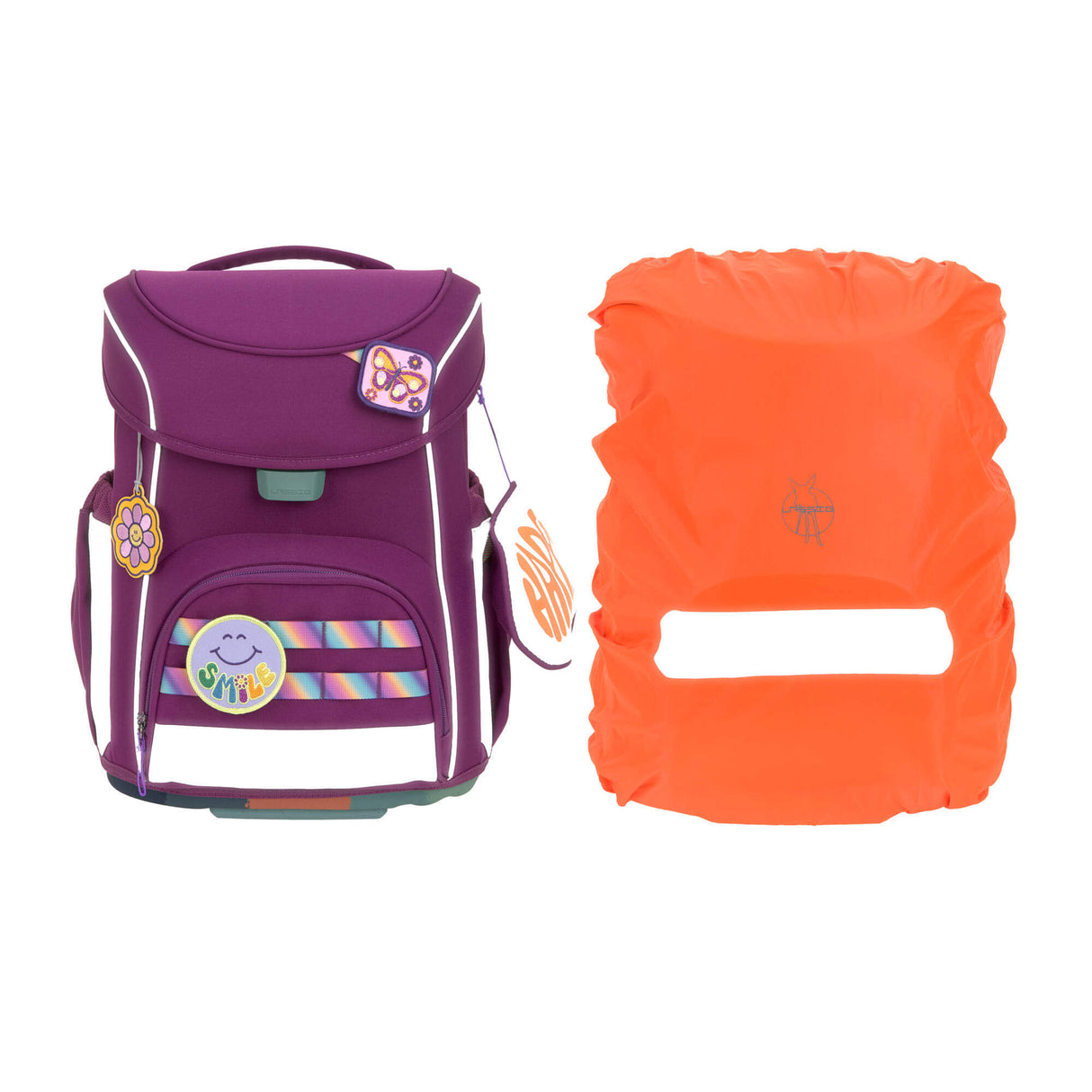 Schulranzen Set 7-teilig, Slim Unique Lila