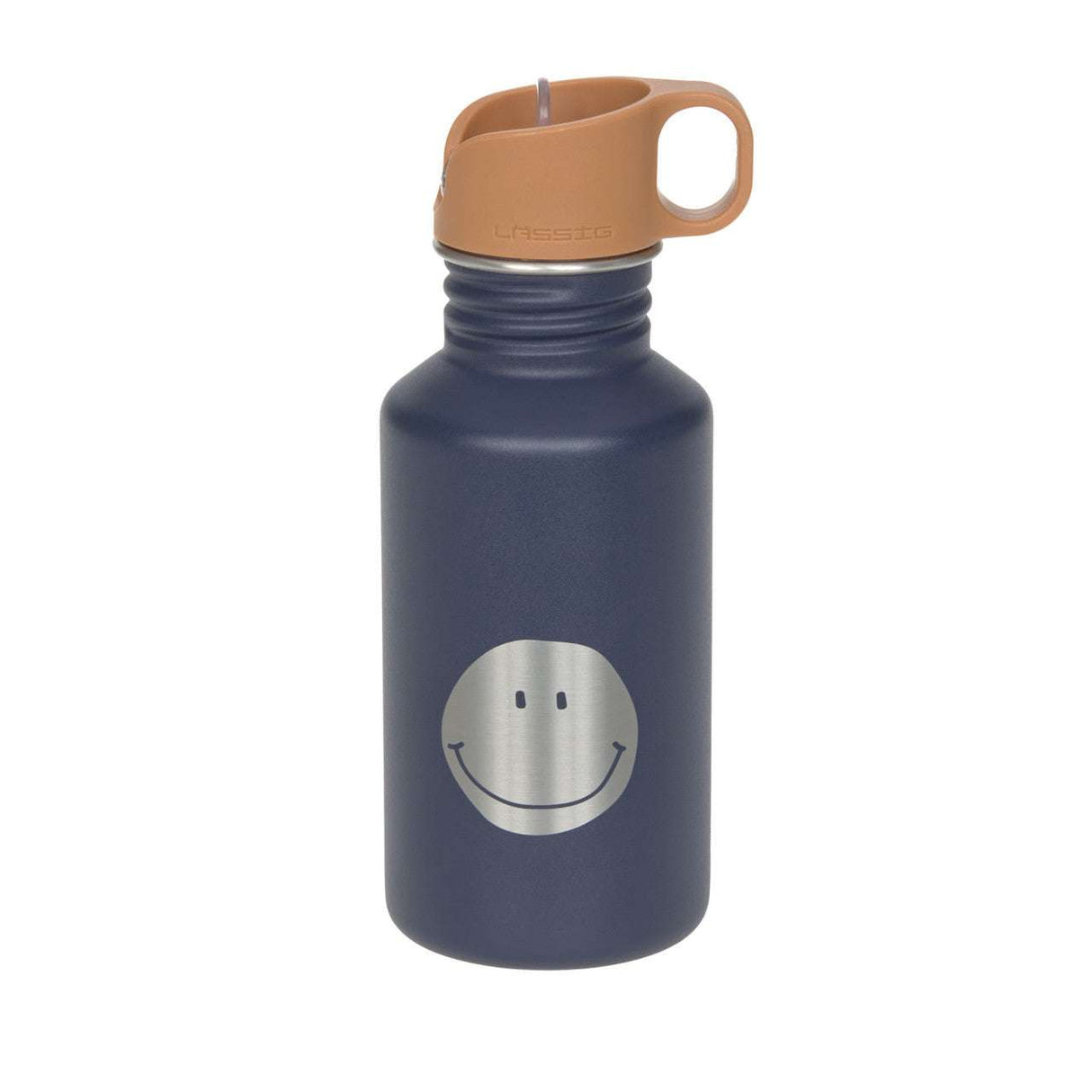 Kinder Trinkflasche Edelstahl Little Gang blau mit Sportverschluss und 500 ml Fassungsvermögen