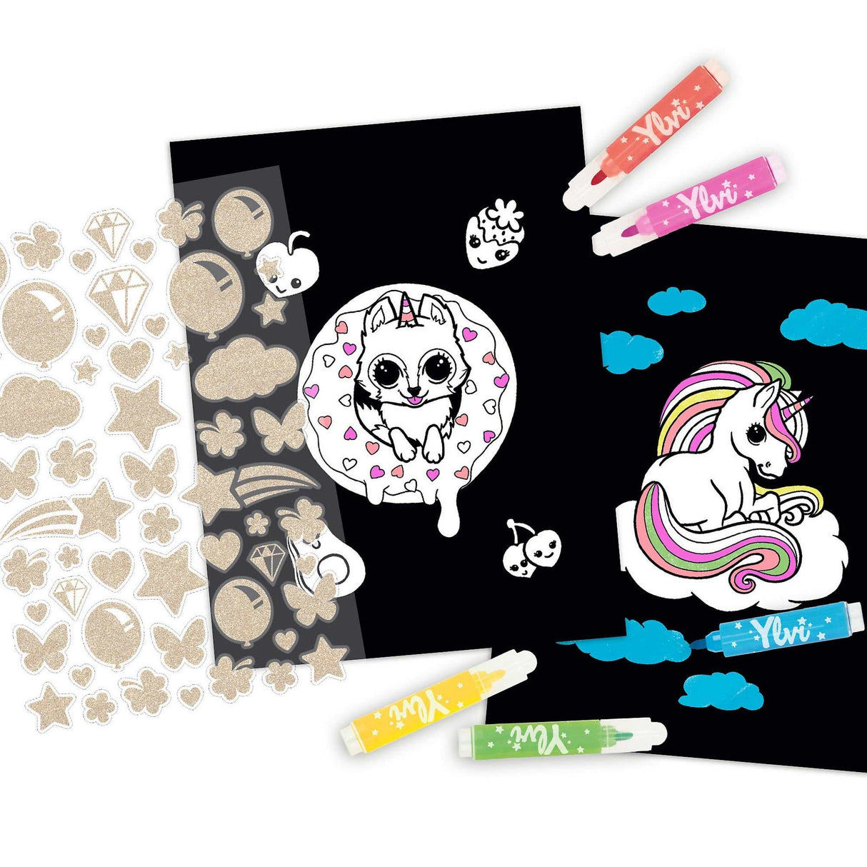 Ylvi Neon Malbuch Set