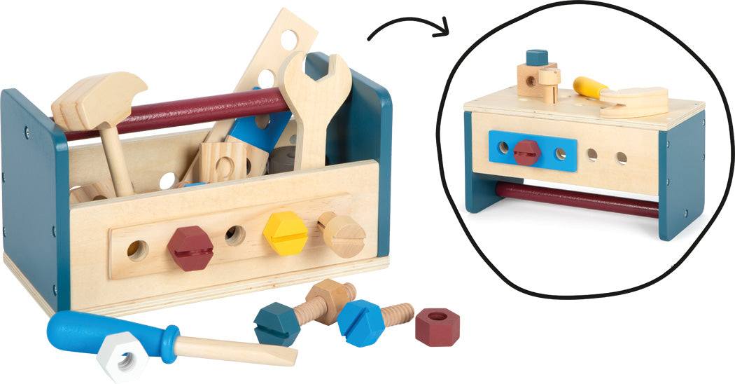 Werkzeugkasten und Werkbank Workshop