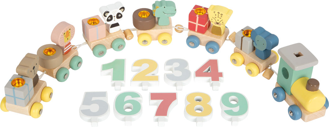 Geburtstagszug mit Tieren