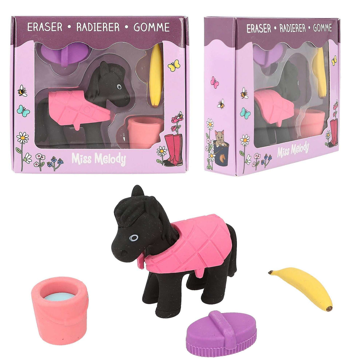 Miss Melody Radiergummi Set