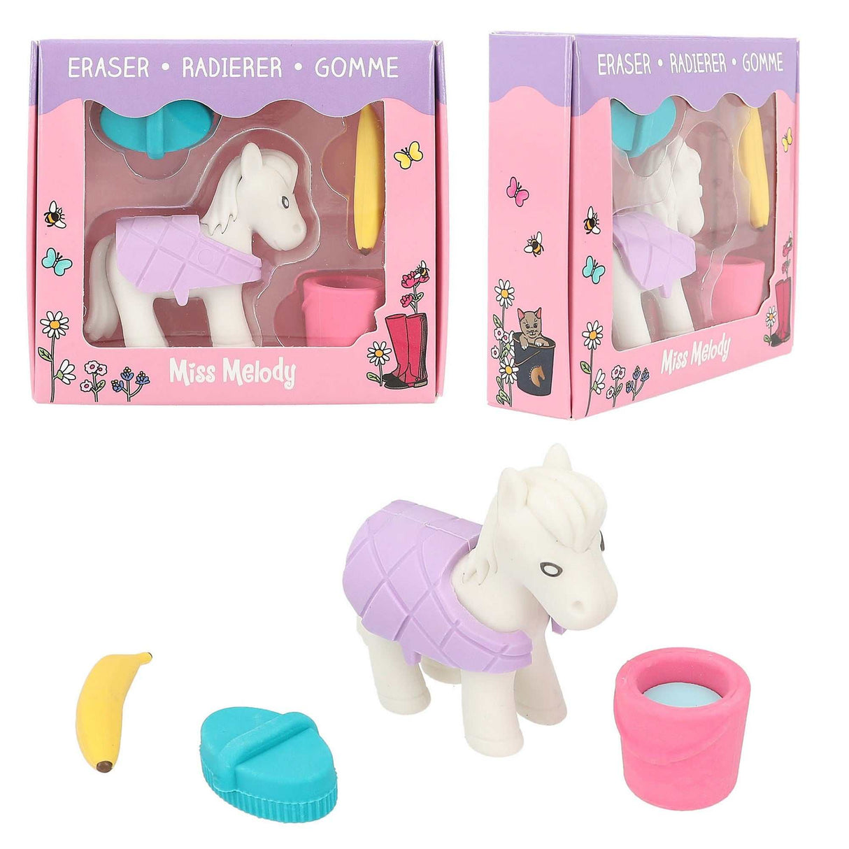 Miss Melody Radiergummi Set