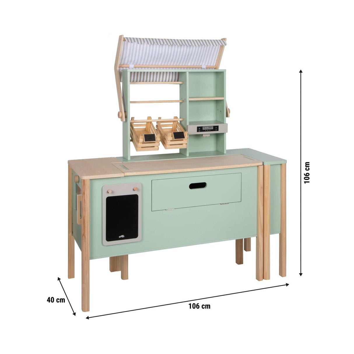 Kaufladen und Kinderküche Salbeigrün - Fresh