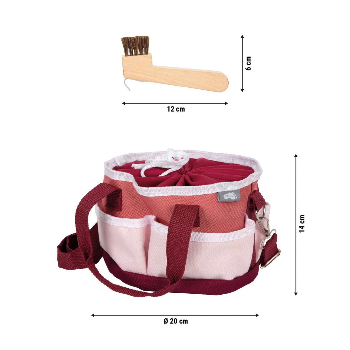 Pferdepflegeset mit Tasche
