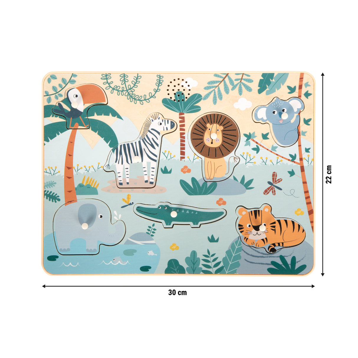 Setzpuzzle Tierlaute Safari