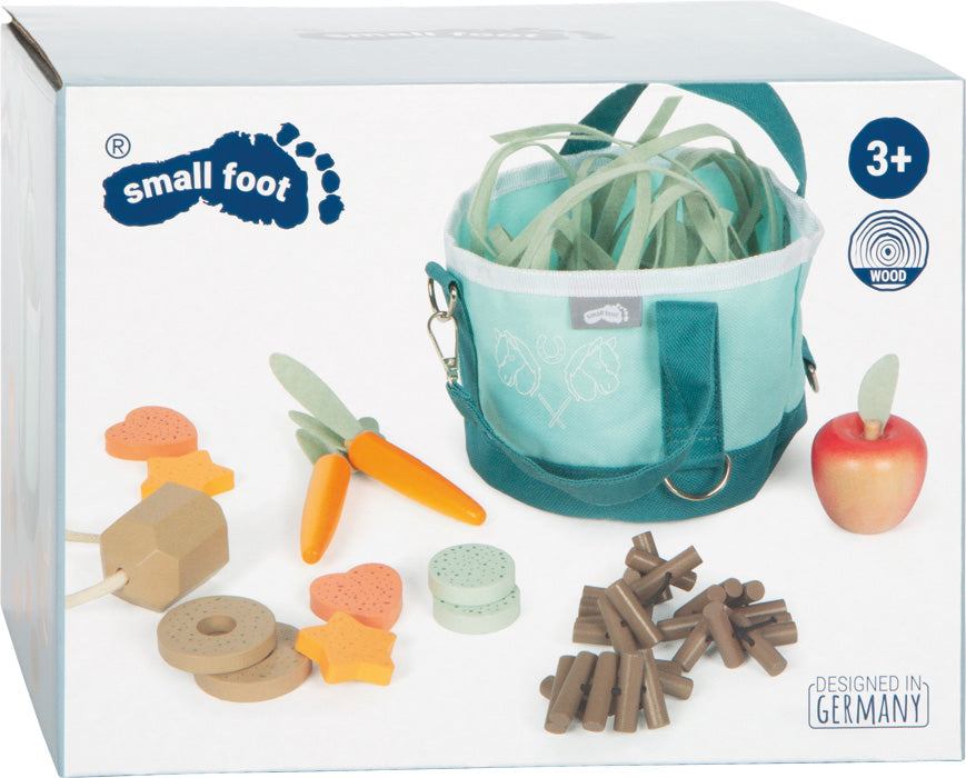 Pferdefutter Set mit Tasche