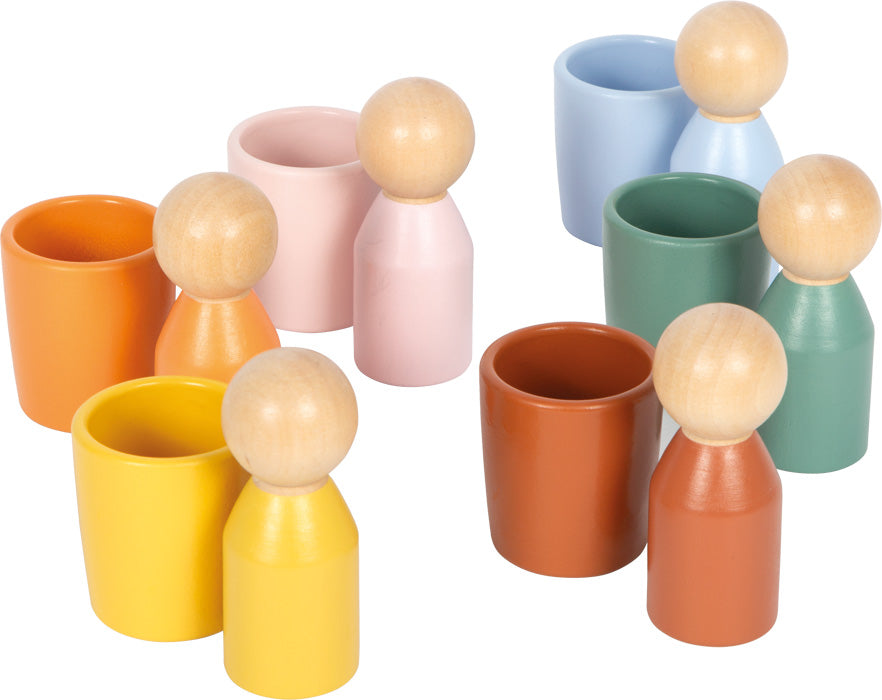 Montessori Sortierbecher mit Figuren