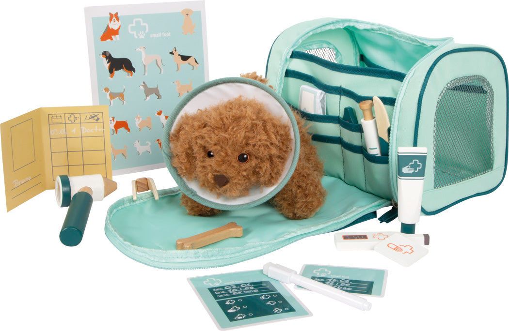 Tierarzt-Tasche mit Hund