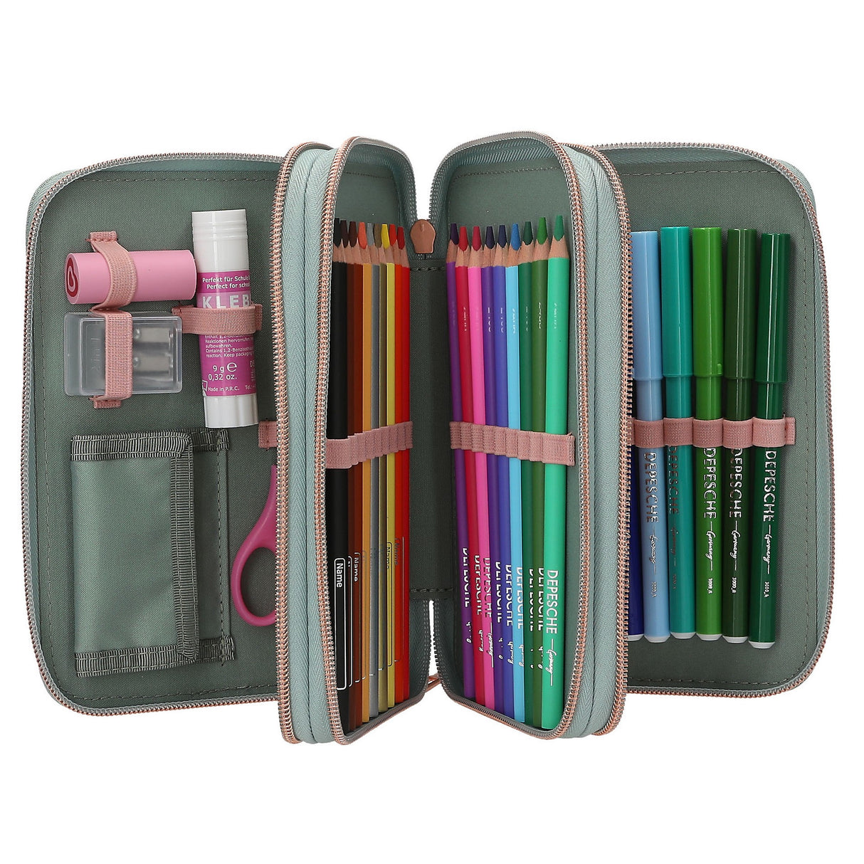 Miss Melody 3 Fach Federtasche Romantic Fields