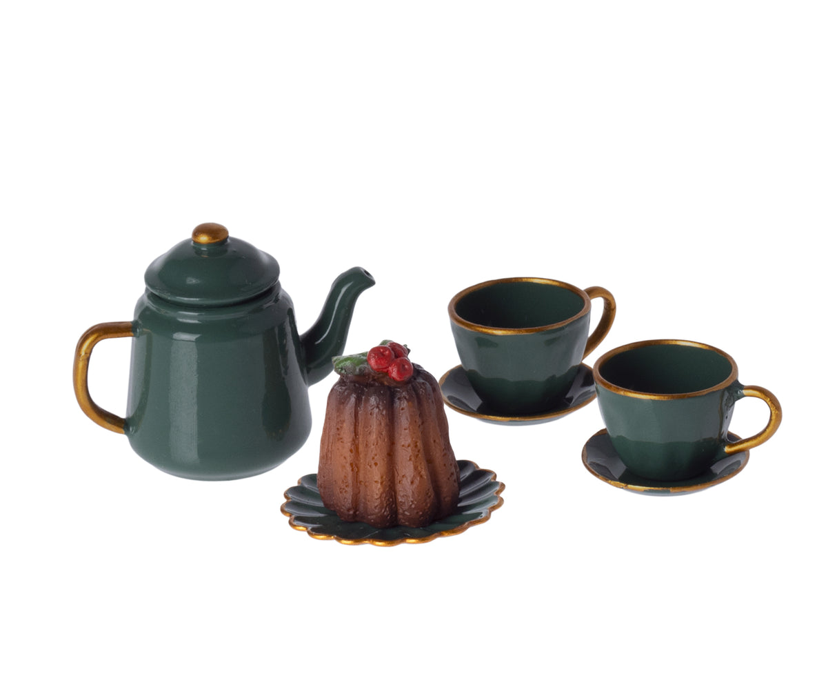 Puppenhaus Weihnachts- Teeparty