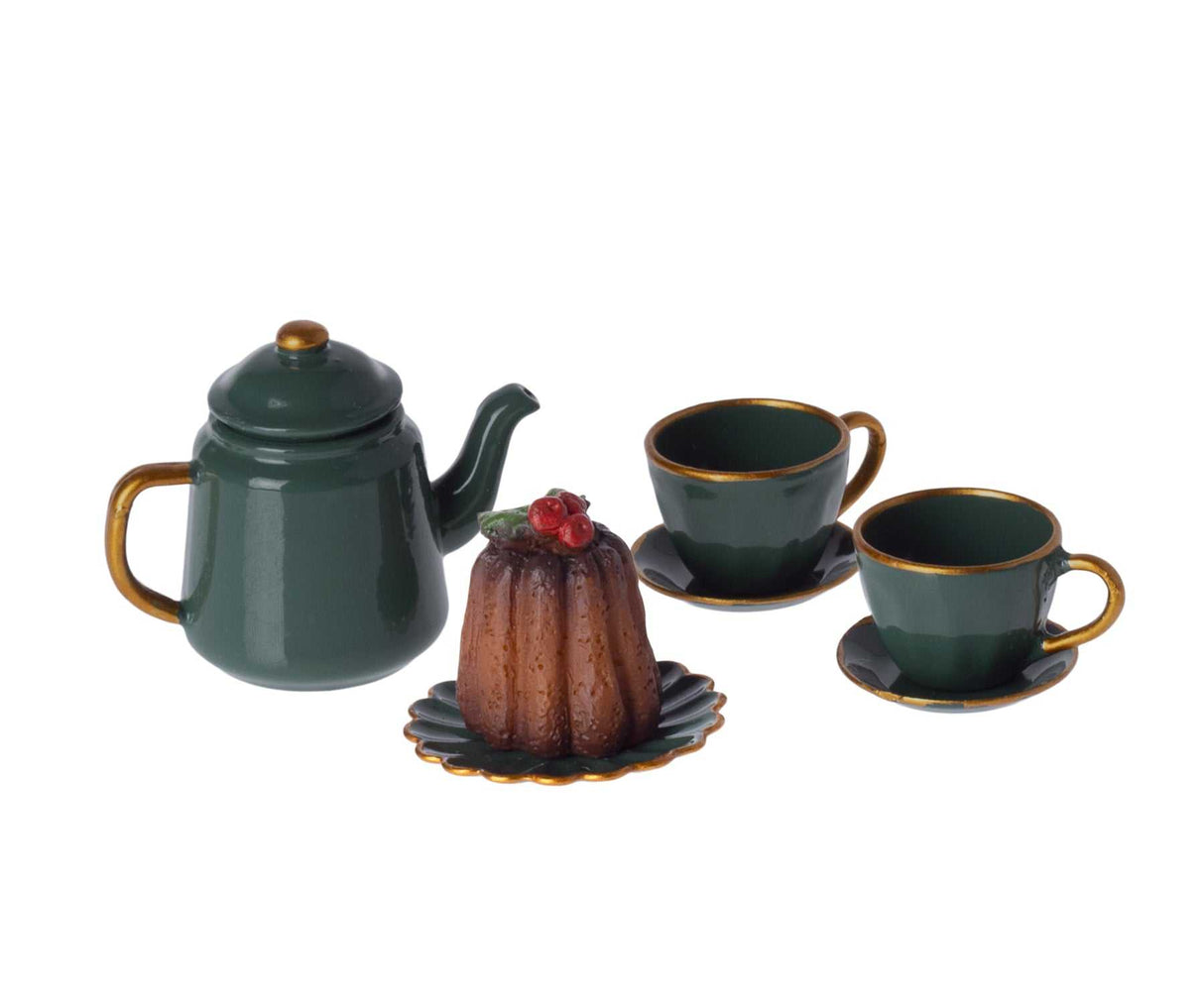 Puppenhaus Weihnachts- Teeparty