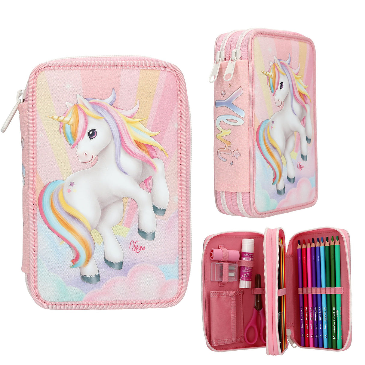 Ylvi 2 Fach Federtasche Sugar Pop