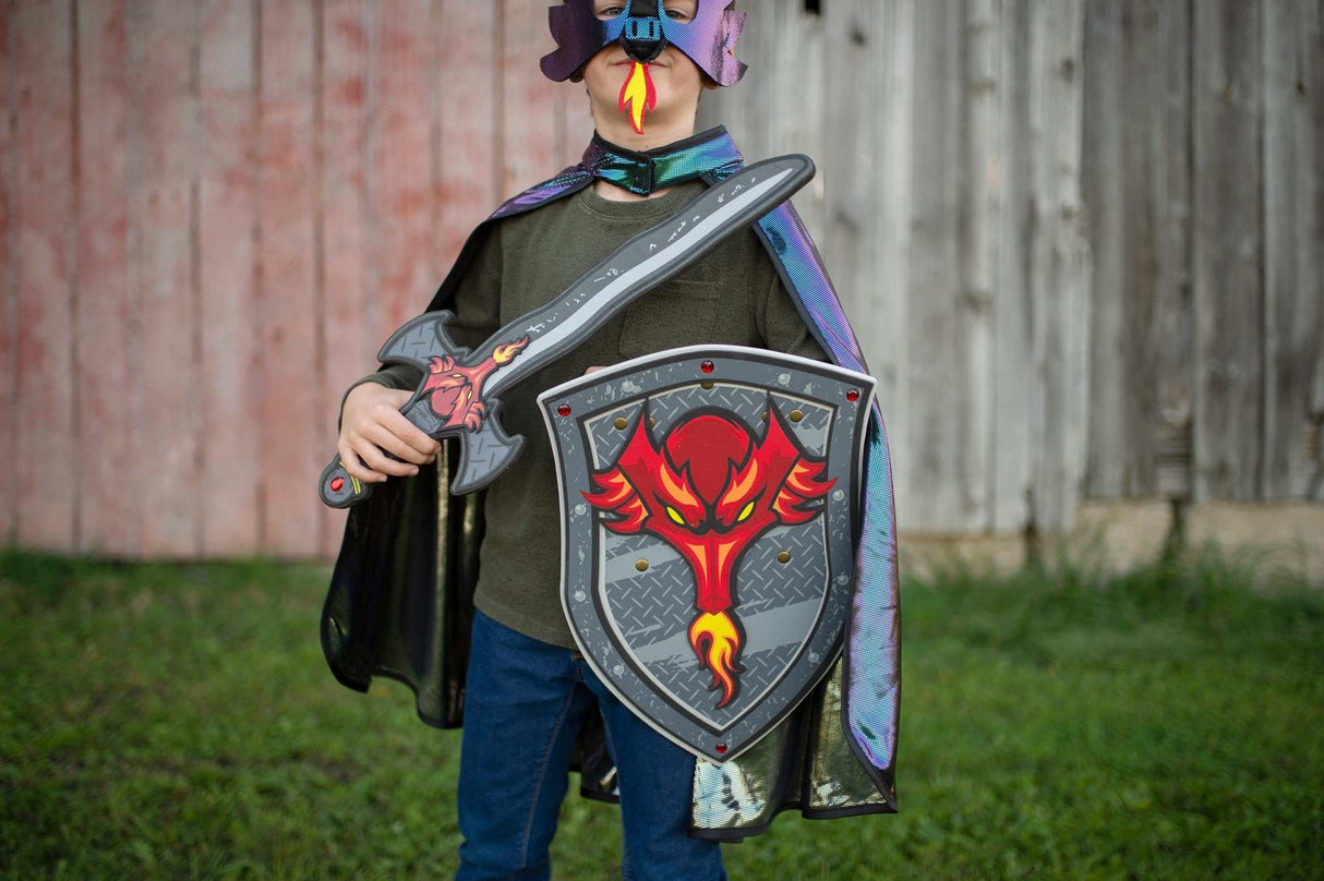 Drachenritter-Umhang & Maske 5-6 Jahre