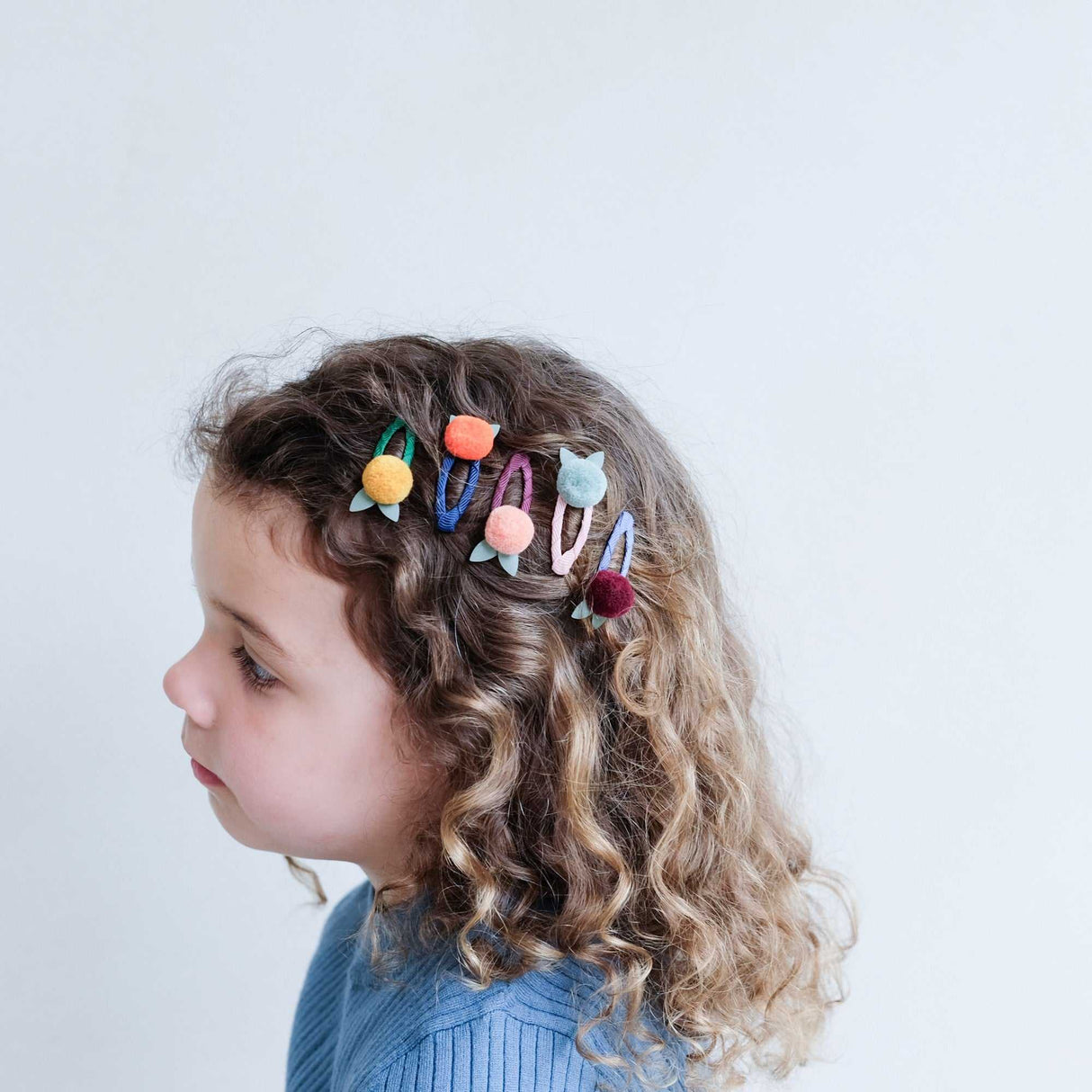 Haarspangen Pom Pom Petal