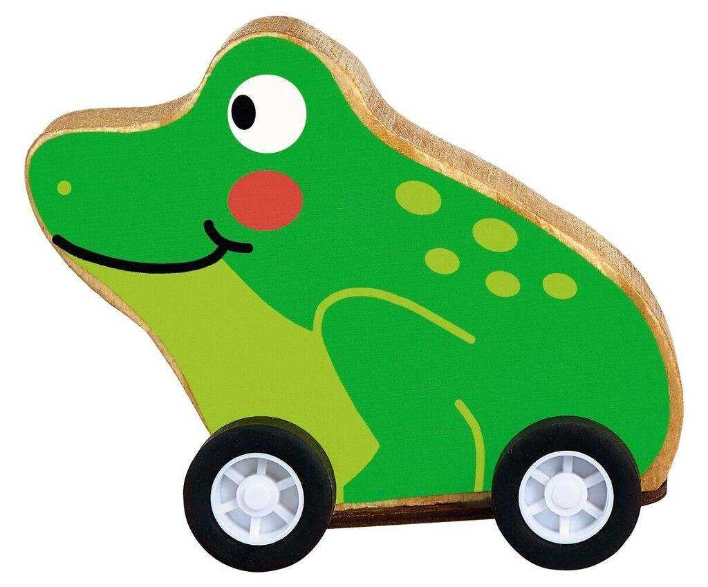 Flinke Rückziehtiere aus Holz (versch. Motive)