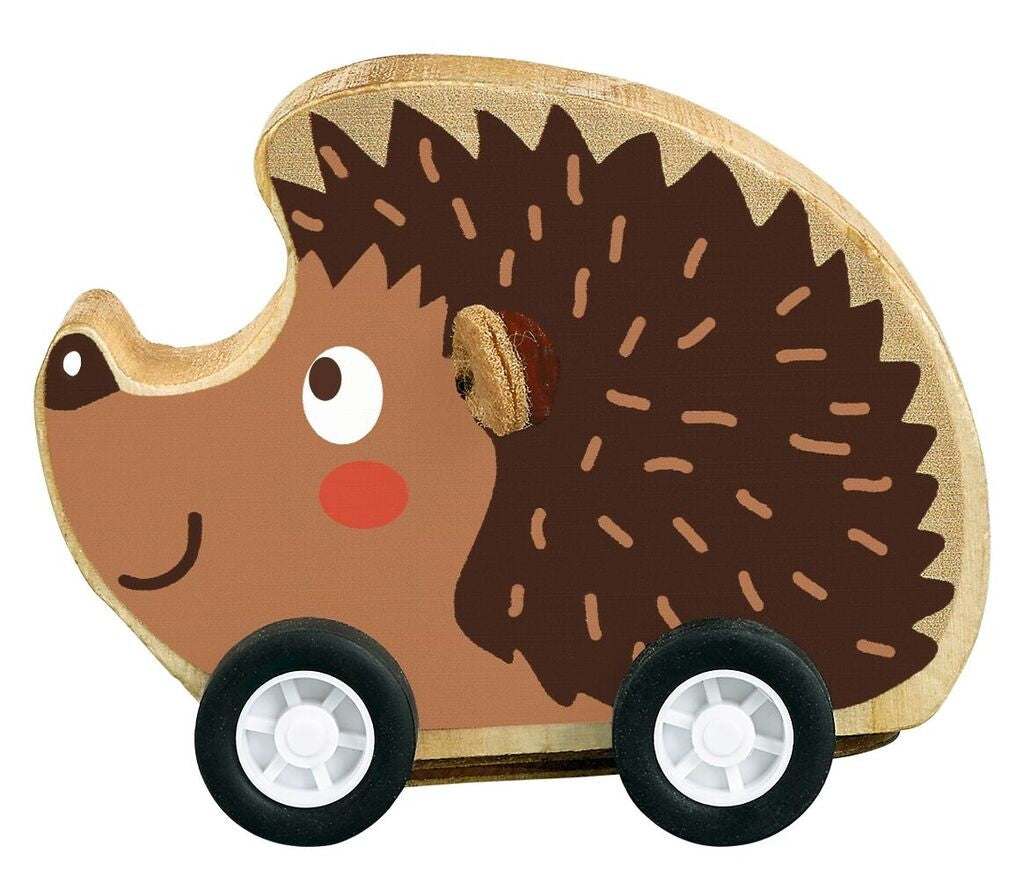 Flinke Rückziehtiere aus Holz (versch. Motive)