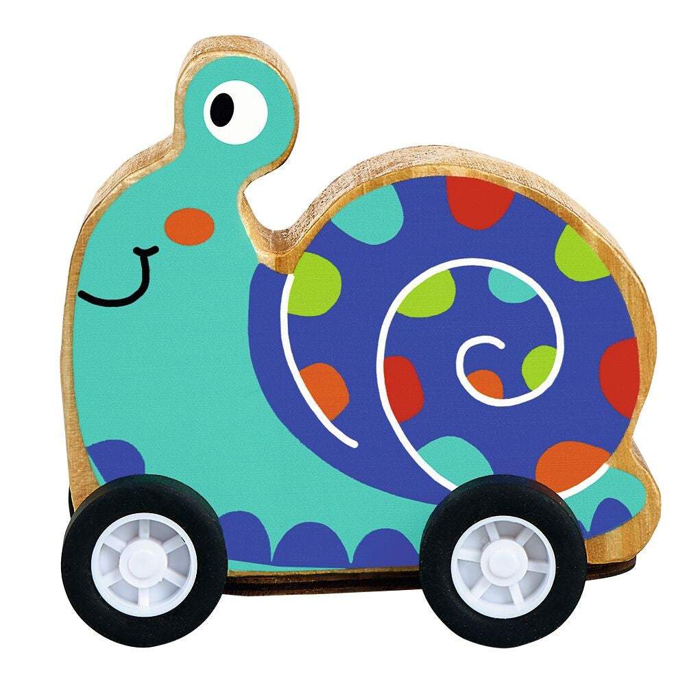 Flinke Rückziehtiere aus Holz (versch. Motive)