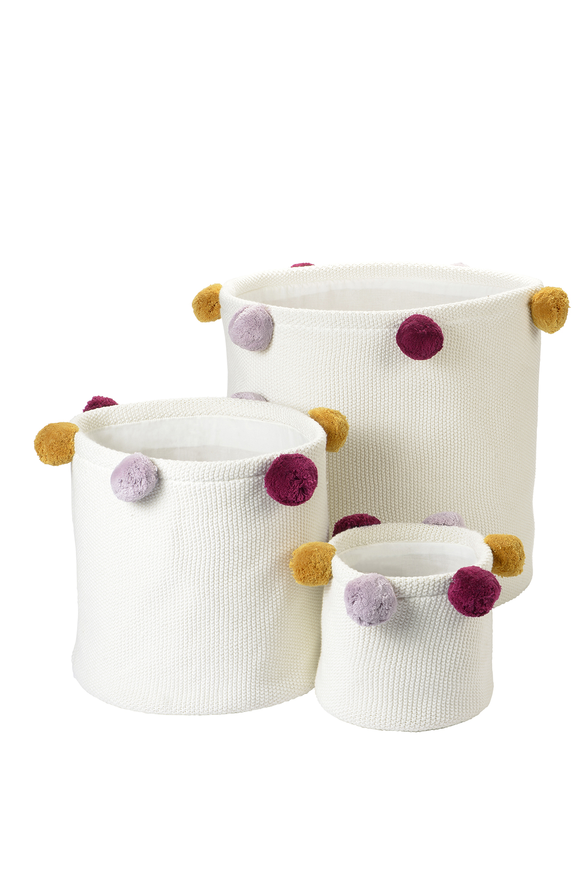 Storage Set Lama Girl with eco-friendly cotton storage baskets for toys and blankets in playful children's room design